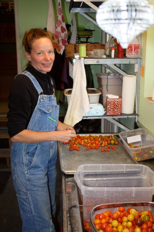 Did you know we pick all the green stems off all the cherry tomatoes and wash them before packaging......