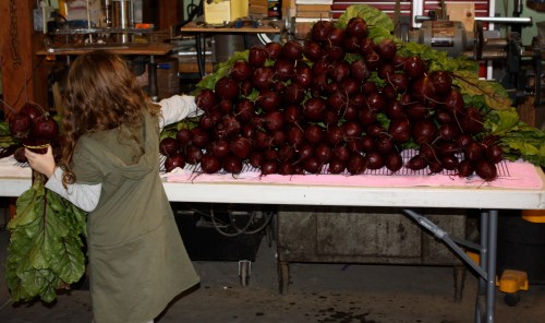 A final bundle added to the pile.