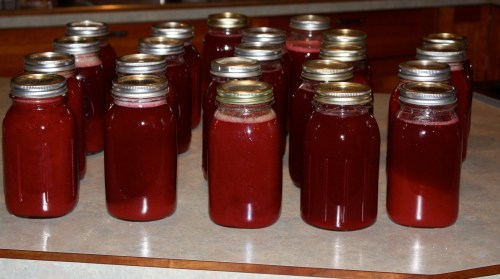 Delicious juice at the end of the day.